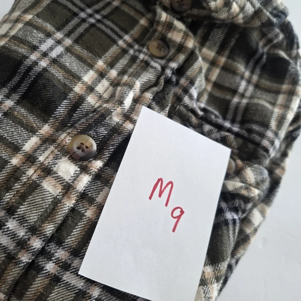 OshKosh B'gosh Boys Flanell Plaid Shirt Sz.8